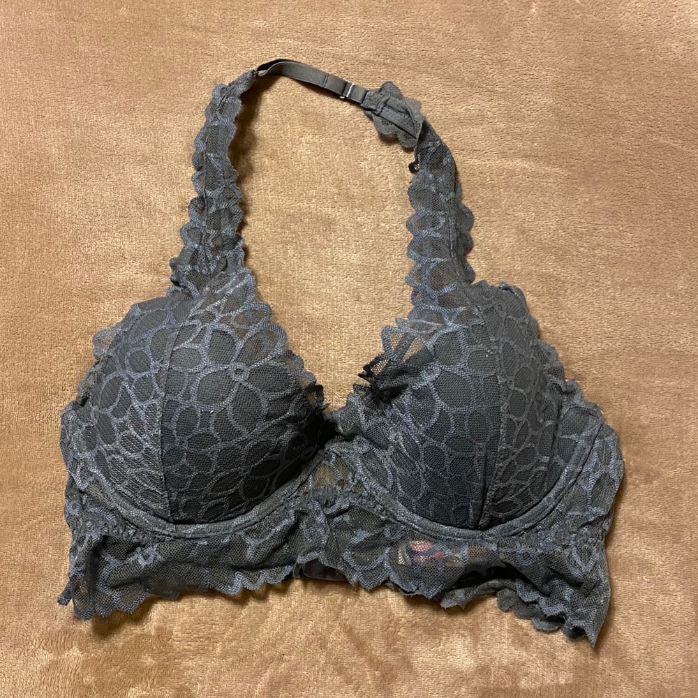 Pink lace bralette
